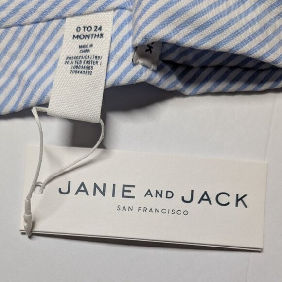 Janie and Jack Seersucker Necktie NWT Preppy Coastal Baby Toddler 0-24 months - Picture 5 of 8